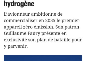 AVIATION – Airbus veut produire le premier avion à hydrogène en 2035