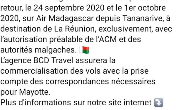 TRANSPORT AERIEN – Les passagers des vols spéciaux de l’ambassade de France vers La Réunion testés au coronavirus à l’Espace médical