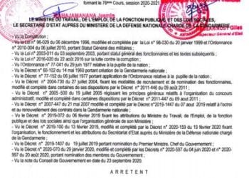 FORMATION – Au moins 120 femmes sur les 1200 élèves-gendarmes à recruter pour 2020-2021