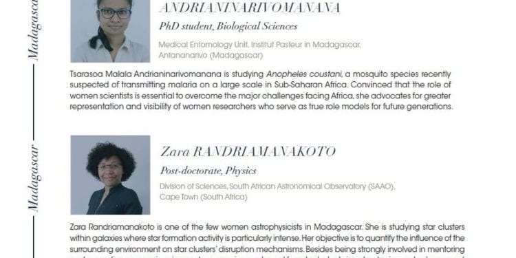 RECHERCHE SCIENTIFIQUE – Deux jeunes femmes malgaches parmi les 20 jeunes talents d&rsquo;Afrique subsaharienne  2020 du programme Pour les femmes et la science de l&rsquo;Unesco et de la Fondation L&rsquo;Oréal