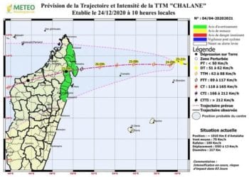 METEO – Des inondations à craindre dans certaines zones de l’Est et du Nord-Est avec l’arrivée de la tempête tropicale Chalane
