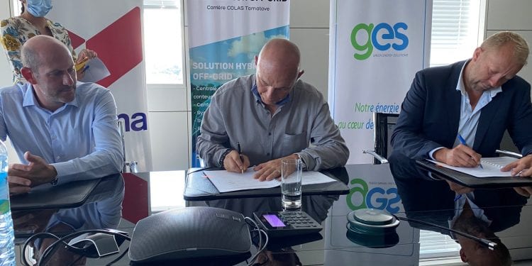 ENERGIE – Une centrale hybride développée par GES pour réduire l’empreinte carbone de Colas sur la carrière d’Ambokatra