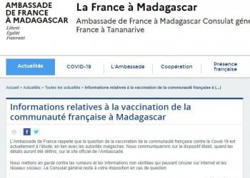 EPIDEMIE – L’ambassade de France en discussion avec les autorités malgaches pour faire venir des vaccins contre la Covid-19 pour la communauté française à Madagascar