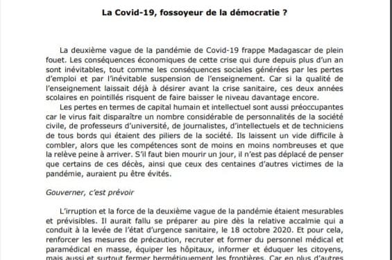 EPIDEMIE – La société civile s’insurge contre la décision de l’Etat d’interdire neuf émissions télévisées et radiodiffusées durant la période de prolongation de l’état d’urgence sanitaire