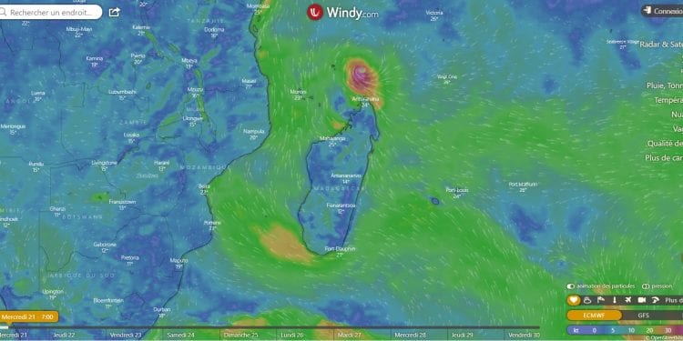 METEO – Une tempête tropicale dénommée Jobo évolue dans le Nord-Est du pays mais aucune menace cyclonique sur Madagascar dans les prochaines 72 heures