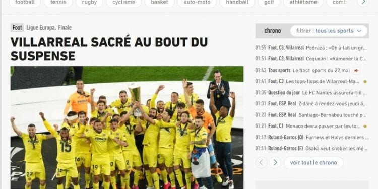 FOOTBALL- Villareal remporte l’Europa League face au Manchester United
