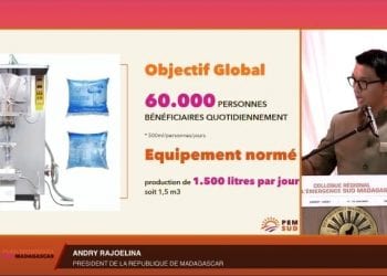 COLLOQUE REGIONAL – Le président de la République dit vouloir offrir des usines d’ensachage d’eau à cinq districts du Sud via la Fondation Rajoelina