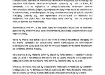 MEDIA – La télévision nationale assurera finalement la régie et la retransmission des images de la cérémonie du 26 Juin