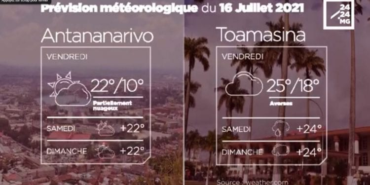 METEO du 16 juillet 2021