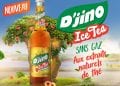 «Aux extraits naturels de thé et au saveur de pêche, garder la fraîcheur avec D’JINO ICE TEA ! ????