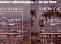 METEO du 03 janvier 2022