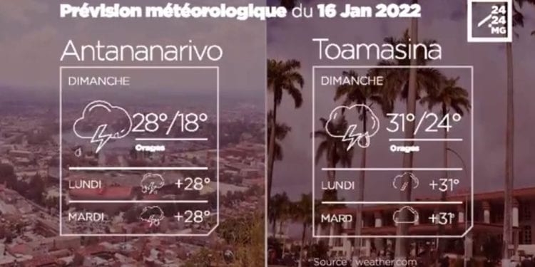 METEO du 17 janvier 2022