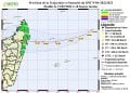 METEOROLOGIE – La perturbation tropicale repérée à plus de 1.000km à l’Est d’Antalaha devient une dépression tropicale mais sa prévision d’intensité demeure incertaine