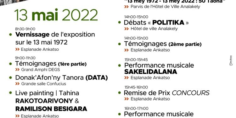 MOUVEMENT POPULAIRE – Des manifestations culturelles et intellectuelles pour commémorer le 50ème anniversaire des événements du 13 Mai 1972