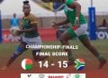 RUGBY – Les Ladies Makis terminent vice-championnes de l&rsquo;Africa women&rsquo;s sevens en perdant d&rsquo;un point face à l&rsquo;Afrique du Sud