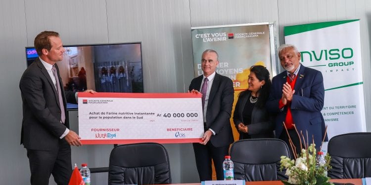 ALIMENTATION – Société Générale Madagasikara s&rsquo;engage à acheter les premières productions de Nutrifood pour soutenir les habitants du Sud contre la malnutrition