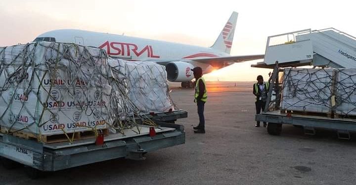 ASSISTANCE – 48,8 tonnes d&rsquo;aides humanitaires d&rsquo;une valeur de 1,2 million de dollars offertes par l&rsquo;USAID arrivées à Madagascar au mois de Mai