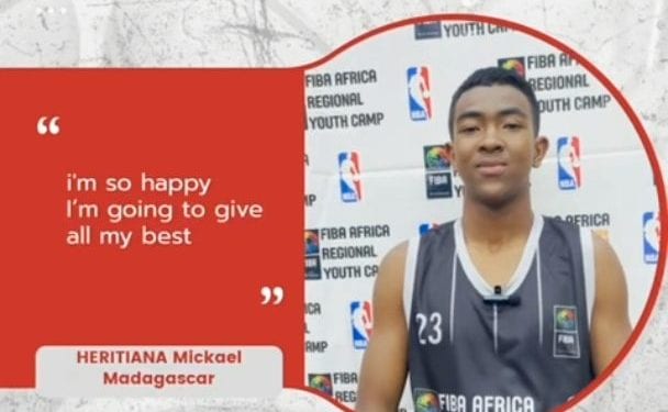 ???????????? Mickaël Heritiana est l&rsquo;un des six jeunes garçons malgaches qui participent au Fiba Africa Regional youth camp. Il se dit prêt à donner le meilleur de lui-même au cours de ce stage. #FIBAAFRICA #FIBAAFRIQUE #FIBACAMP En partenariat avec :  FIBA  NextGen Hoops   Fédération Malagasy de Basket Ball