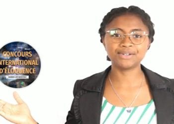 ART ORATOIRE – Heriniaina Antoinette Razanabololona de l’ENS d’Antananarivo à la finale du Concours international d&rsquo;éloquence de l&rsquo;Université Senghor.