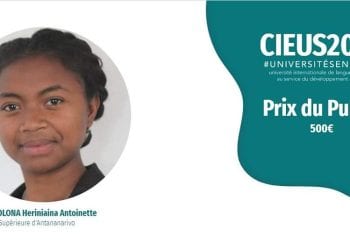 ART ORATOIRE – Heriniaina Antoinette Razanabololona de l’ENS d’Antananarivo remporte le prix du public à la finale du Concours international d&rsquo;éloquence de l&rsquo;Université Senghor