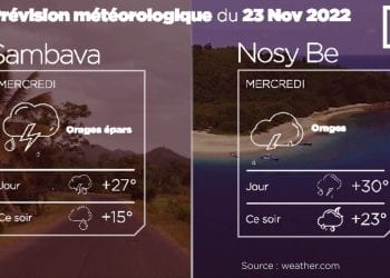 METEO du 23 novembre 2022…