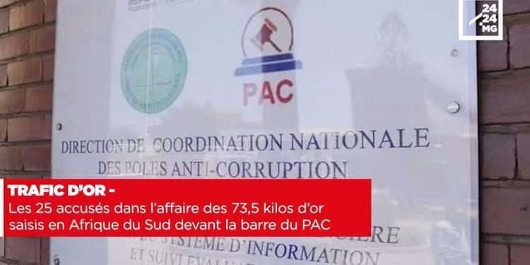 TRAFIC D’OR – Les 25 accusés dans l’affaire des 73,5 kilos d’or saisis en Afrique du Sud devant la barre du Pôle anti-corruption