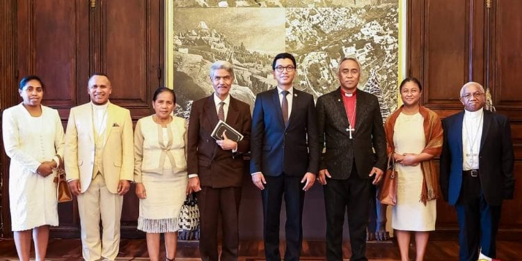 RELIGION – Les dirigeants du Conseil œcuménique des Églises chrétiennes (FFKM) reçus par Andry Rajoelina