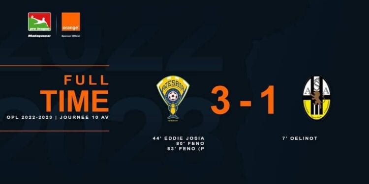 FOOTBALL – L&rsquo;Ajesaia bat l&rsquo;ASA Diana 3 à 1 et prend la deuxième place de la Conférence Nord de la Pro League