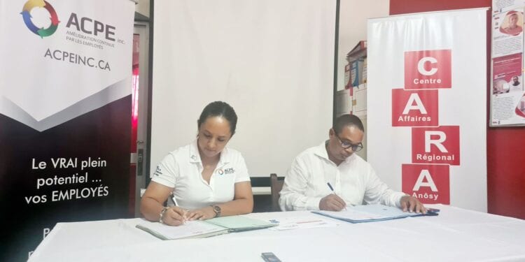 ENTREPRENEURIAT  – L’ACPE soutient le Centre d&rsquo;affaires régional d&rsquo;Anosy pour accompagner les entreprises de la région à rechercher l&rsquo;amélioration continue