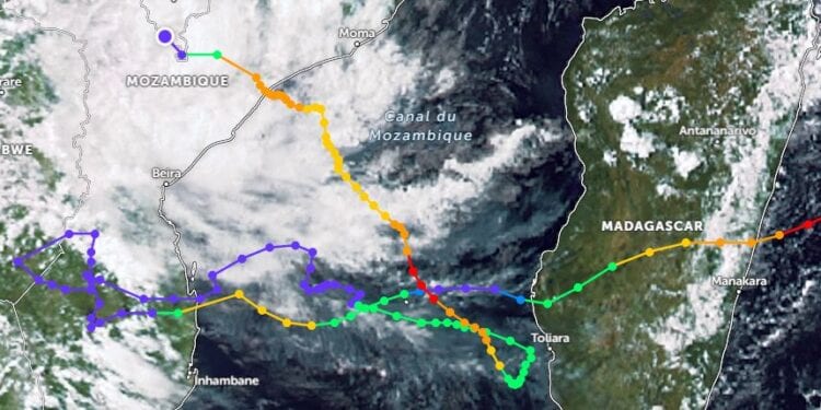 INTEMPÉRIES – Freddy de nouveau attendu dans le canal de Mozambique en milieu de semaine mais à un stade très affaibli