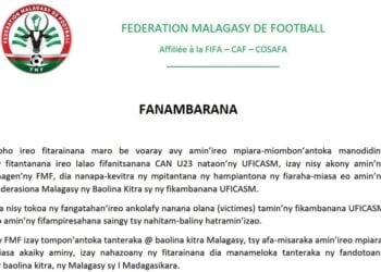 FOOTBALL – La Fédération malgache de football décide de suspendre la collaboration avec l’UFICASM pour les Barea U23