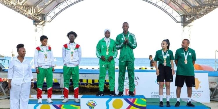 TEQBALL – Le duo Diarra Spencer Rakotonirina et Fanirisoa Richia Randrianasolo médaillé d’argent aux Jeux africains de plage