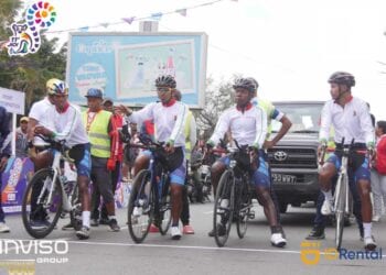 JEUX DES ILES – Les deux équipes malgaches de cyclisme terminent à la sixième et la huitième place dans l&rsquo;épreuve de la course contre la montre par équipe