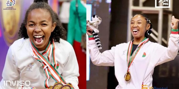 Madagascar démarre ses Jeux des îles avec six médailles d’or gagnées par les haltérophiles dames