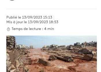 INTEMPÉRIES – Plus de 3 800 morts, plus de 2 000 disparus en Lybie après les inondations causées par le passage de la tempête Daniel mardi