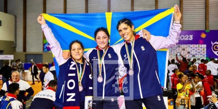 JEUX DES ILES – La Réunion remporte la médaille d&rsquo;or en lutte libre mixte par équipe, Madagascar termine en tête du classement de la discipline avec huit médailles d&rsquo;or