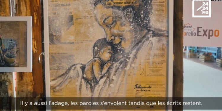 PORTRAIT – Dina Rabearivelo, l’artiste qui redonne vie aux feuilles mortes et aux vieux journaux
