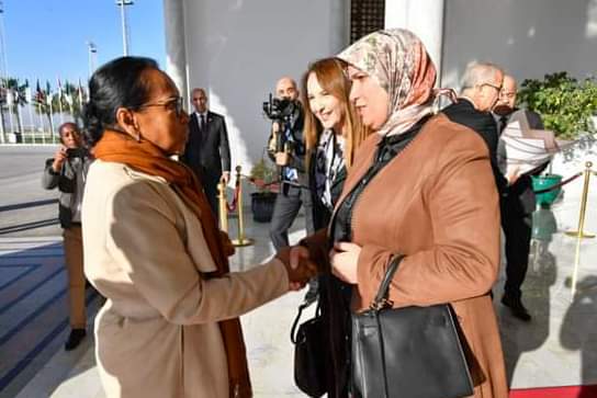 Christine Razanamahasoa en visite en Algérie à la veille de l’ouverture de la session extraordinaire du Parlement