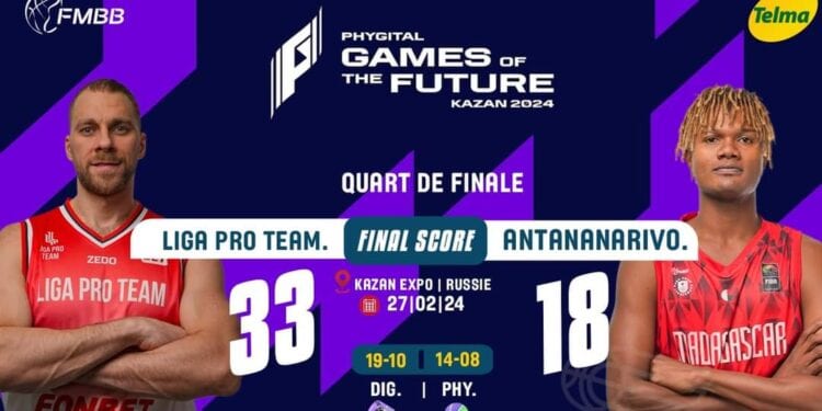 La team Antananarivo quitte le tournoi du phygital basketball après une défaite face aux Russes