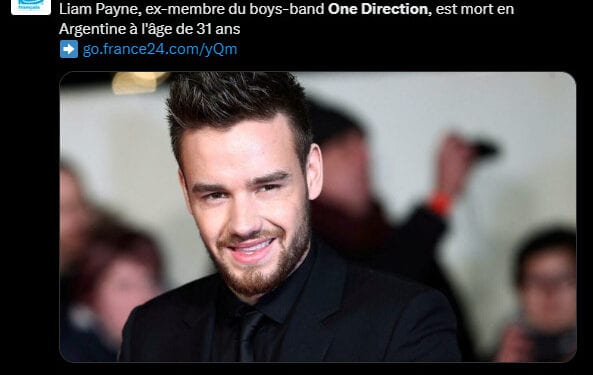 NECROLOGIE – Liam Payne des One Direction meurt à 31 ans