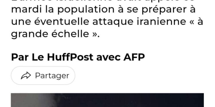 PROCHE ORIENT – L&rsquo;Iran lance des missiles sur Israël