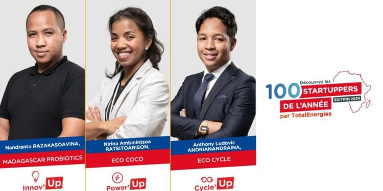 ENTREPRENEURIAT – Nandranto Razakasoavina, Ludovic Andrianandraina et Ambinintsoa Ratsitoarison désignés lauréats du Challenge Startupper de 2024 par Total Energies