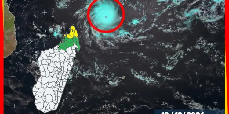 METEOROLOGIE – Le cyclone tropical intense Chido prévu transiter à environ 60 km au nord de cap d’Ambre vendredi soir