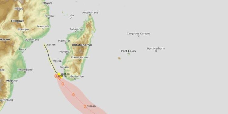 METEO – Le système dépressionnaire du Canal de Mozambique devient une tempête tropicale et prend le nom d’Elvis