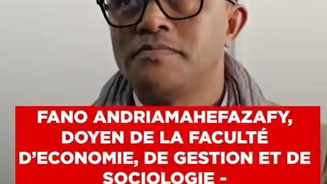 FANO ANDRIAMAHEFAZAFY, DOYEN DE LA FACULTE D’ECONOMIE, DE GESTION ET DE SOCIOLOGIE – “Consommer localement dépend des habitudes et de la confiance inspirée par nos produits locaux”