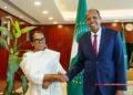 DIPLOMATIE – Mahmoud Ali Youssouf reçoit Christine Razanamahasoa en marge du Sommet de l’Union africaine à Addis-Abeba