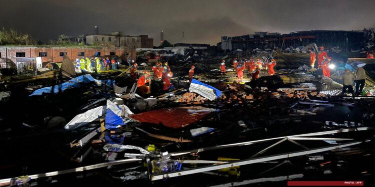 INTEMPÉRIES – Au moins 15 morts et des centaines de blessés en Chine suite à des orages et des précipitations extrêmes