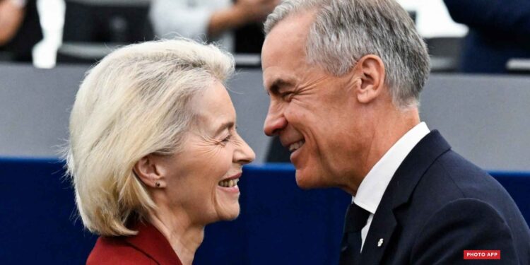DIPLOMATIE – Mark Carney soutient l’idée que le Canada devient membre associé de l’Union européenne